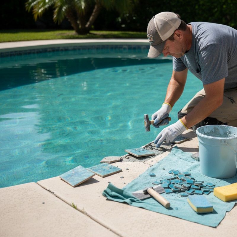 Pool Tile Cleaning