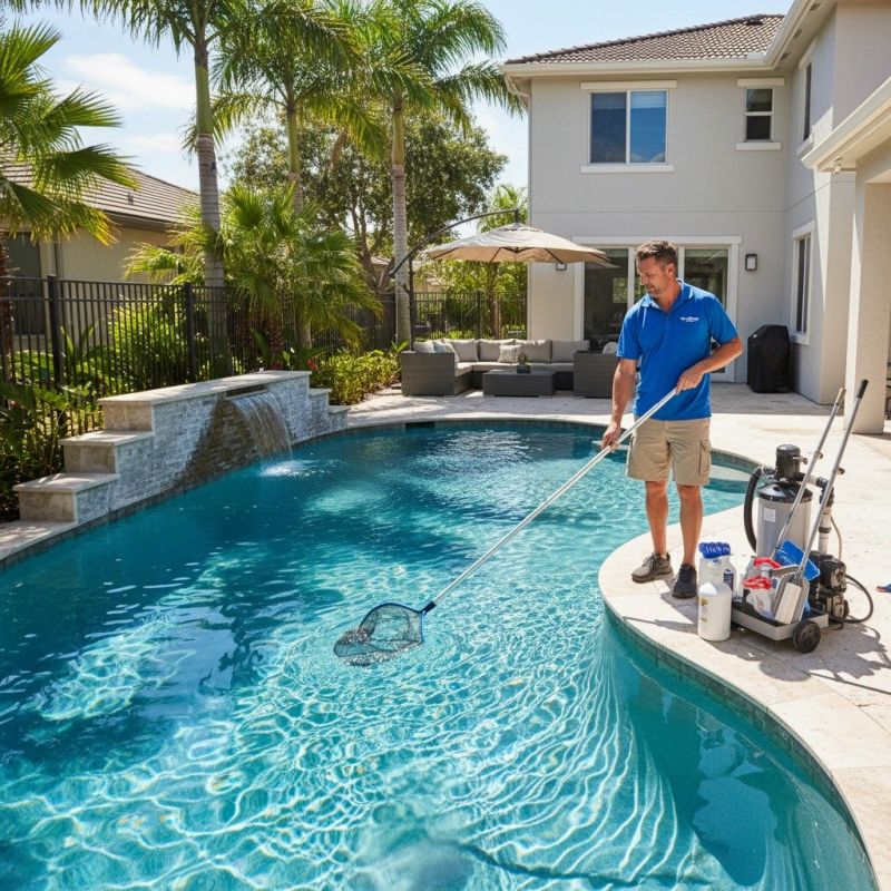 Pool Tile Cleaning