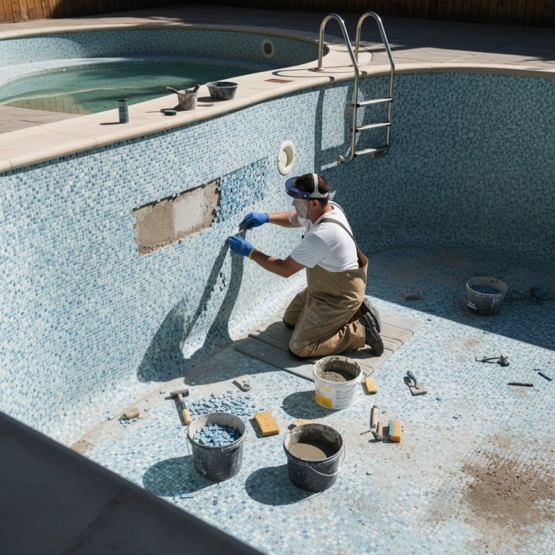 Pool Tile Cleaning